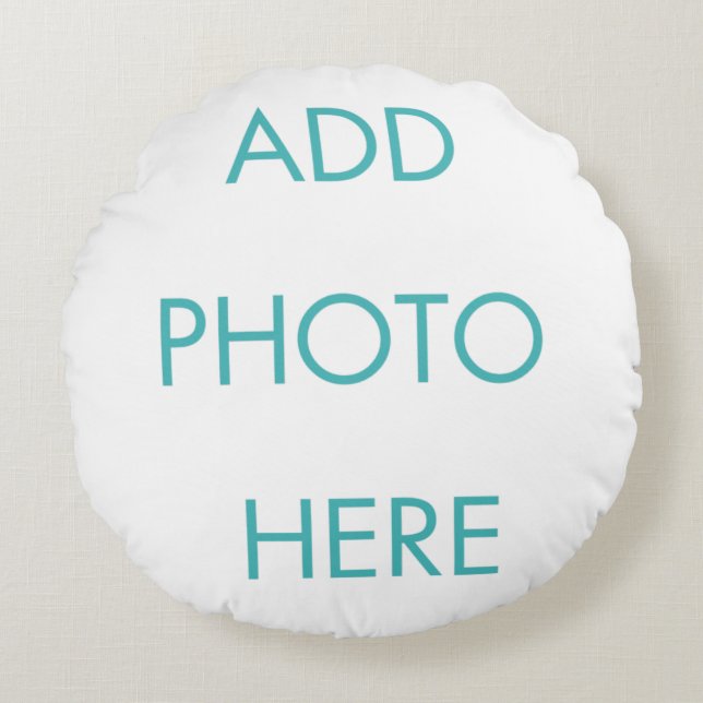 Custom Photo Round Pillow (Front)