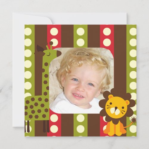 Custom Photo Safari Invitations