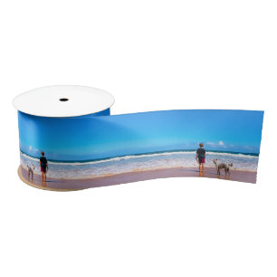 Custom Photo Satin Ribbon Your Ptes Photos Gift