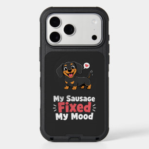 Custom Photo Sausage Dog Fixed My Mood iPhone 17 Pro Max Case