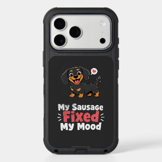 Custom Photo Sausage Dog Fixed My Mood iPhone 17 Pro Max Case