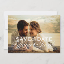 Custom Photo Save the Date Announcement | Two