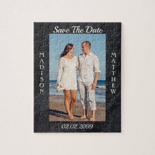 Custom Photo Save The Date  Jigsaw Puzzle