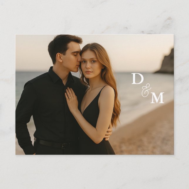 Custom Photo Save the Date Postcard (Front)
