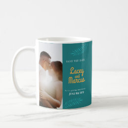 Custom Photo Save The Date Wedding Coffee Mug
