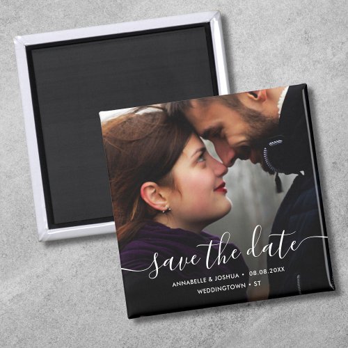 Custom Photo Save the Date Wedding Magnet