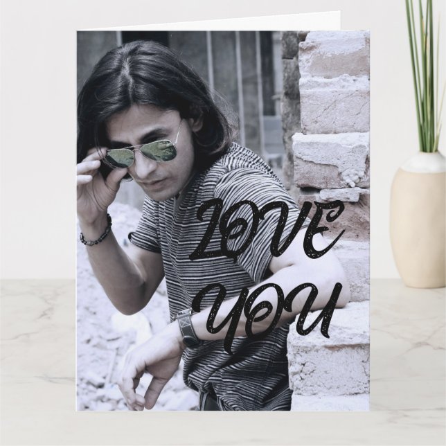 CUSTOM PHOTO SCRIPT GREETING CARDS (Front)