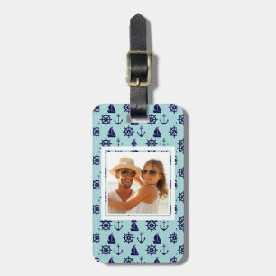 Custom Photo Seaside Pattern Luggage Tag