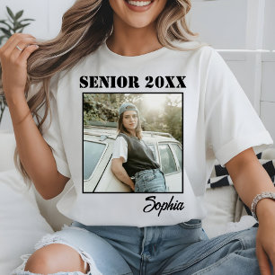 Custom Photo Senior 2026 Class of 2026 Graduation T-Shirt