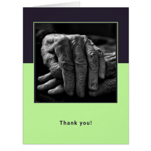 Custom Photo Senior Home Caregiver Thank You  Cards