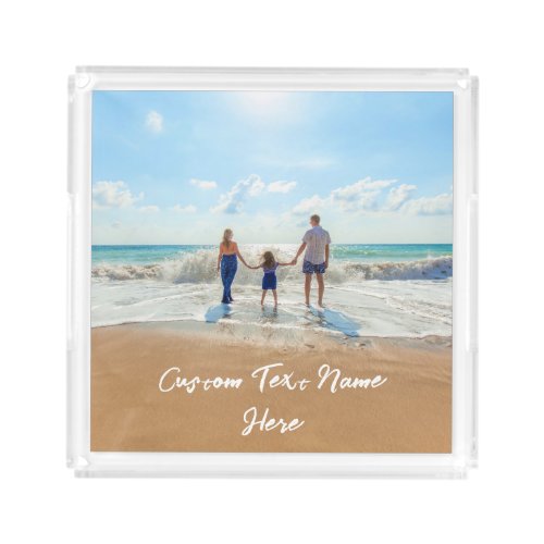 Custom Photo Serving Tray Your Family Photos Gift