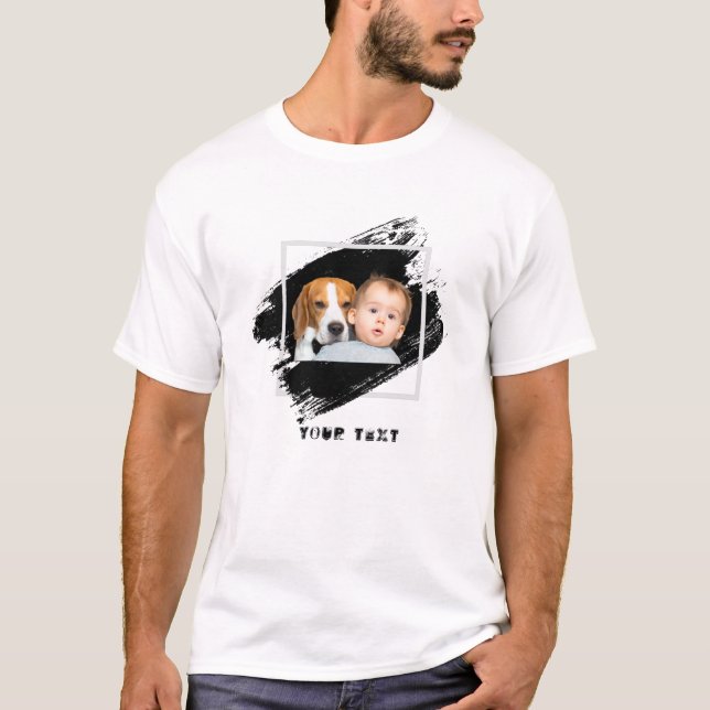 Custom Photo Shirt - Add Custom Photo & Text (Front)