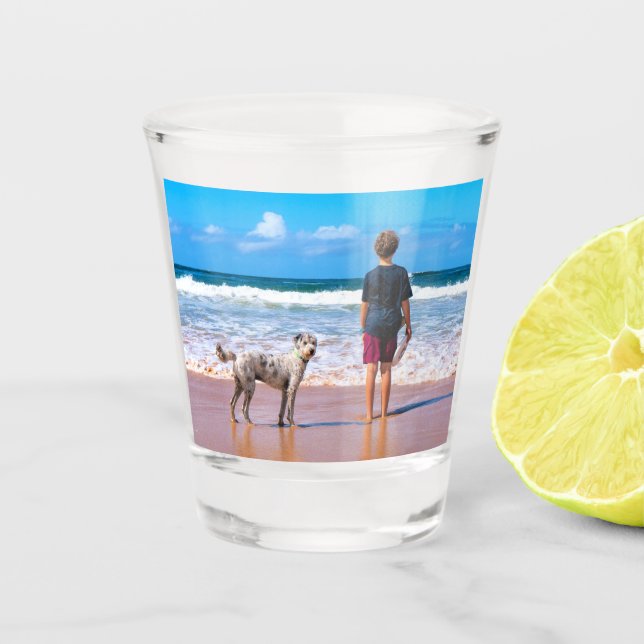Custom Photo Shot Glass Your Favorite Photos Gift (Front)