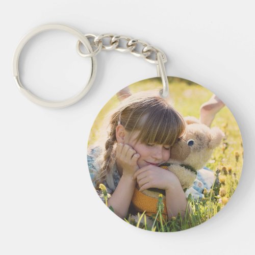 Custom photo simple kids pet dog Acrylic Keychain