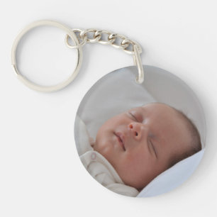 Custom photo simple minimalist keychain