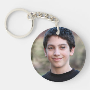 Custom photo simple minimalist keychain