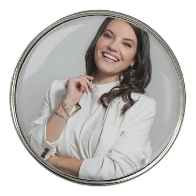 Custom Photo Simple Personalized  Golf Ball Marker (Front)