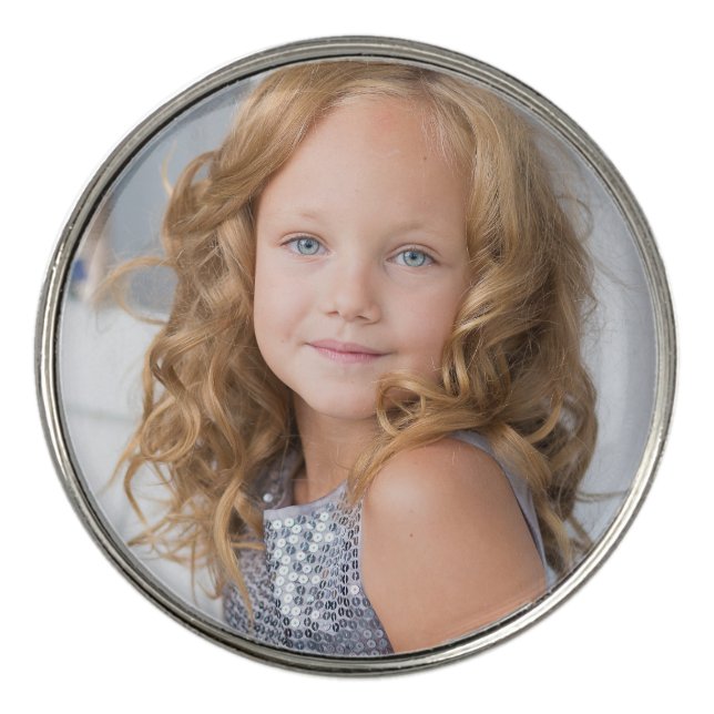 Custom Photo Simple Personalized  Golf Ball Marker (Front)