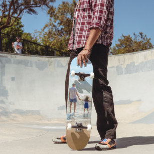 Custom Photo Skateboard with Your Family Design