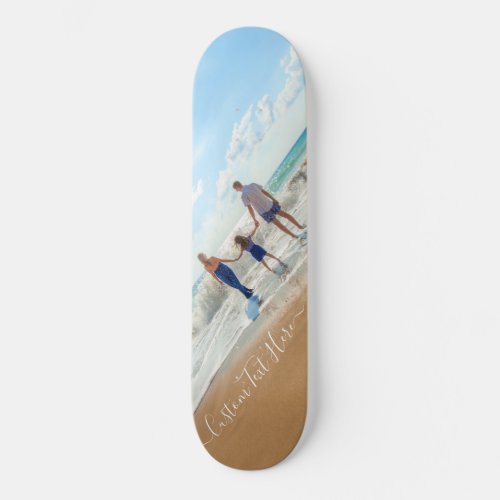 Custom Photo Skateboard with Your Photos and Text