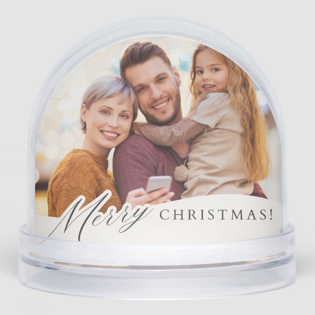 Custom Photo Snow Globe  (Front)