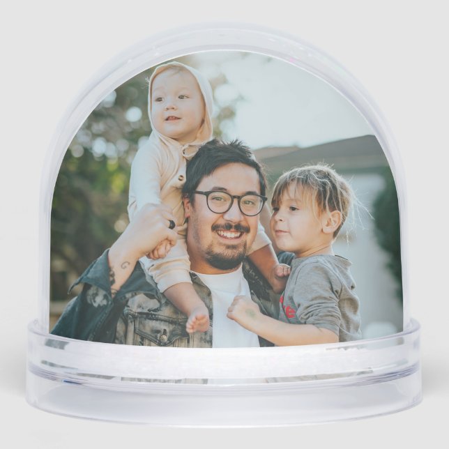 Custom Photo Snow Globe (Front)