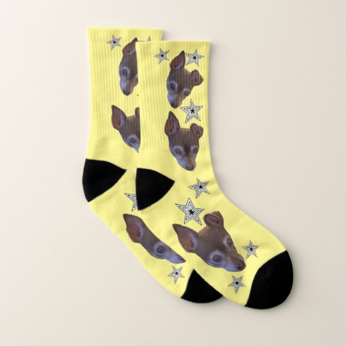 Custom Photo Socks with Stars