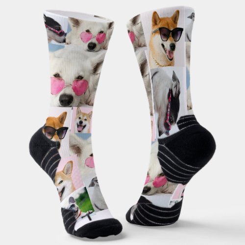 Custom photo socks with super cute pets