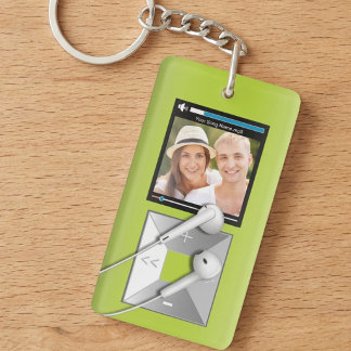 Custom Photo & Song Name MP3 Player Keychain