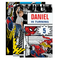 Custom Photo Spider-Man Birthday Invitation