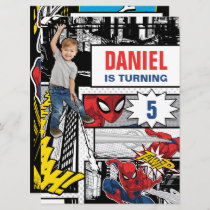 Custom Photo Spider-Man Birthday Invitation