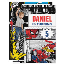 Custom Photo Spider-Man Birthday Invitation
