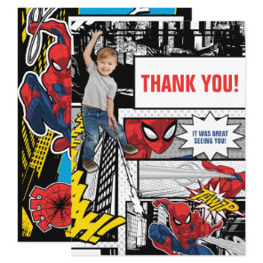 Custom Photo Spider-Man Thank You Card