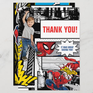 Custom Photo Spider-Man Thank You Card