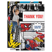 Custom Photo Spider-Man Thank You Card