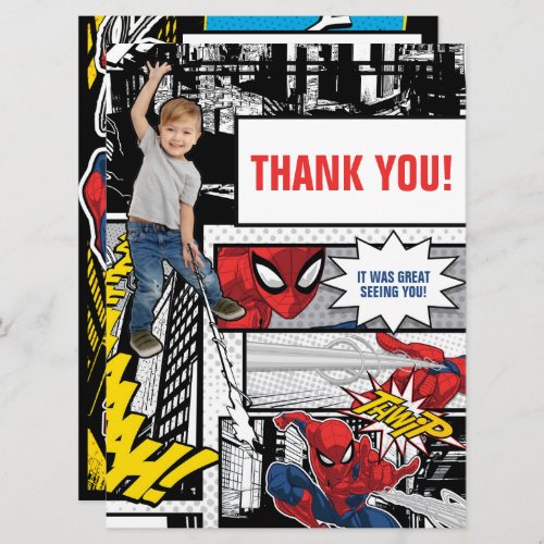 Custom Photo Spider_Man Thank You Card