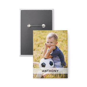 Custom Photo Sports Button
