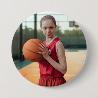 Custom Photo Sports Button Pin