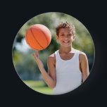 Custom photo sports button / pin<br><div class="desc">Support your child's athletic endeavors with this custom sports pin. Available in a variety of sizes. Want their name added? We have that option available as a separate listing.</div>