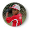 Custom photo sports button / pin