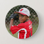 Custom Photo Sports Button / Pin at Zazzle