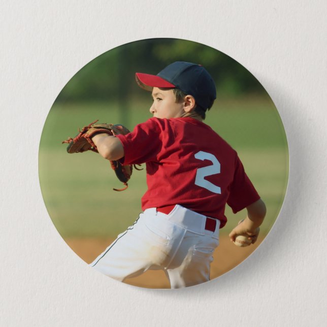 Custom photo sports button / pin (Front)