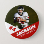 Custom Photo Sports Button / Pin Football at Zazzle