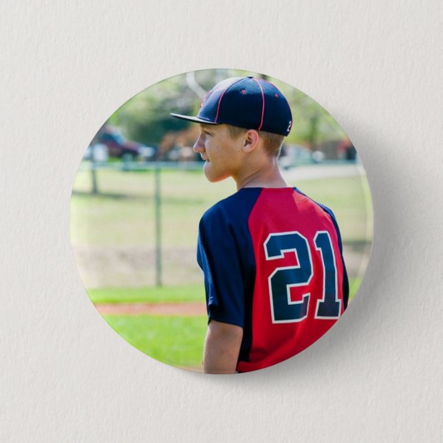 Custom Photo Sports Button/Pin Pinback Button (Front)