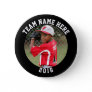 Custom Photo Sports pin / button with team name