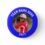 Custom Photo Sports pin / button with team name