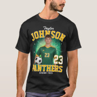 Custom Photo Sports Player Green Yellow Bootleg