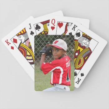 Custom Photo Sports Playing Cards - Great Gift! by Team_Lawrence at Zazzle