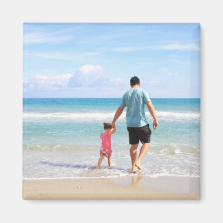 Custom Photo. Square Fridge Magnet. Magnet