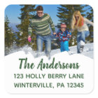 Custom Photo Square Return Address Labels